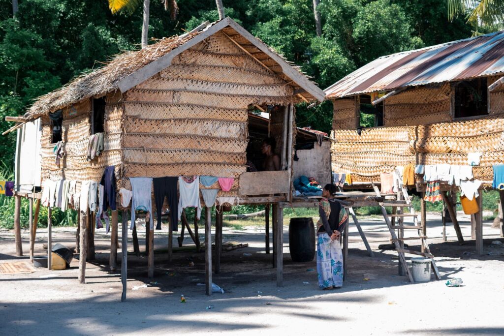 Sibuan, Malaysia November 26, 2019: Bajau Laut Village In Sibu
